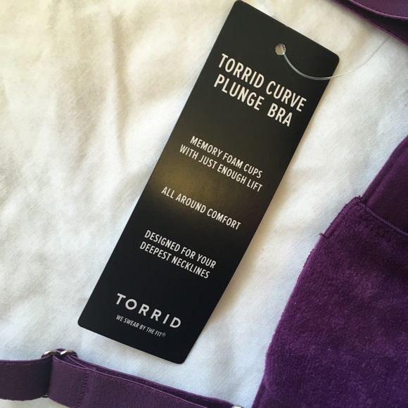 NWT Torrid Curve Plunge Bra Purple - Picture 2 of 2